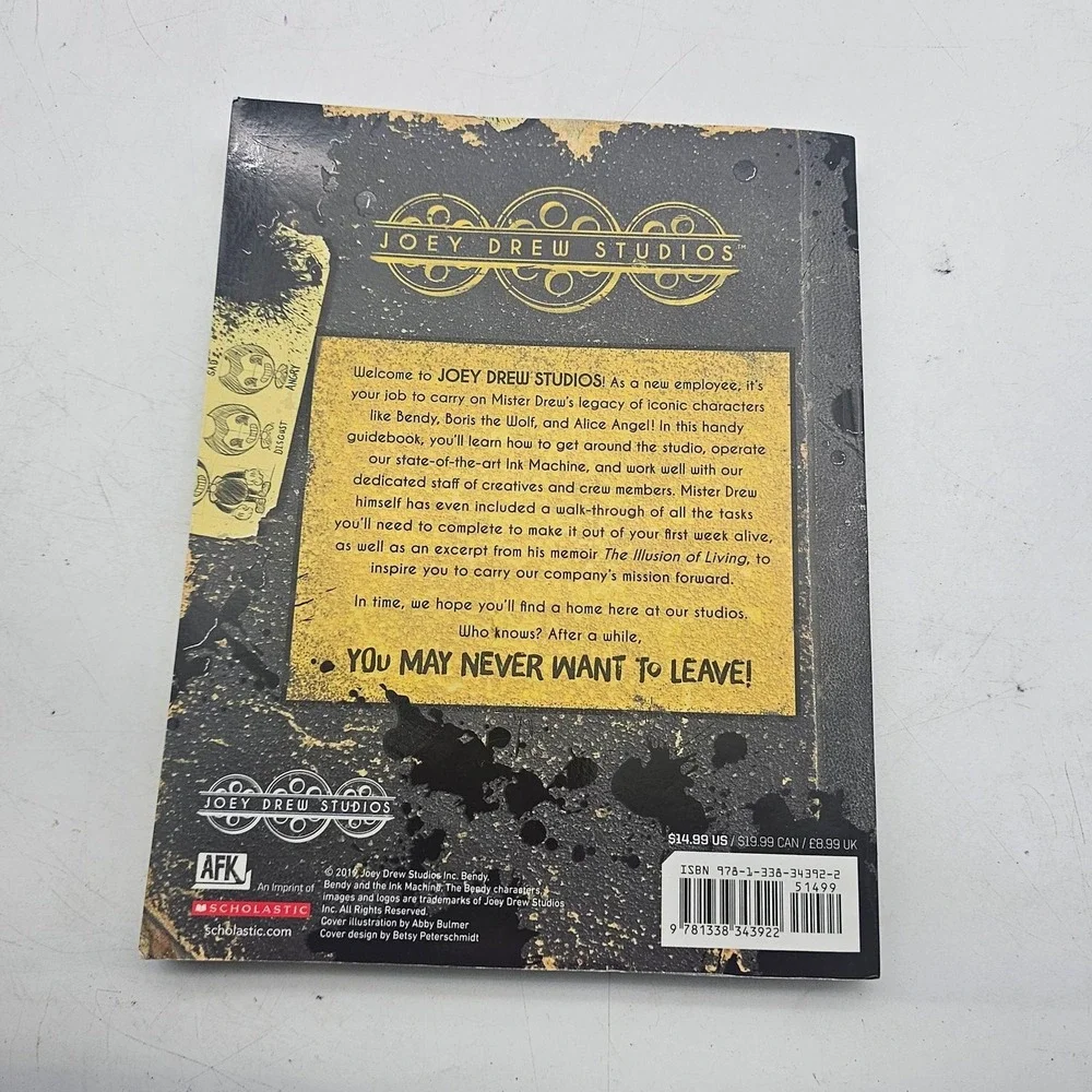 Bendy And The Ink Machine Joey Drew Studios Employee Handbook Guide Strategy